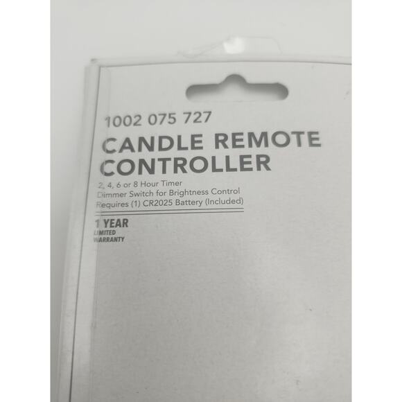 Hampton Bay Candle Remote Controller 1002 075 727 Timer Dimmer CR2025 New - Picture 3 of 7